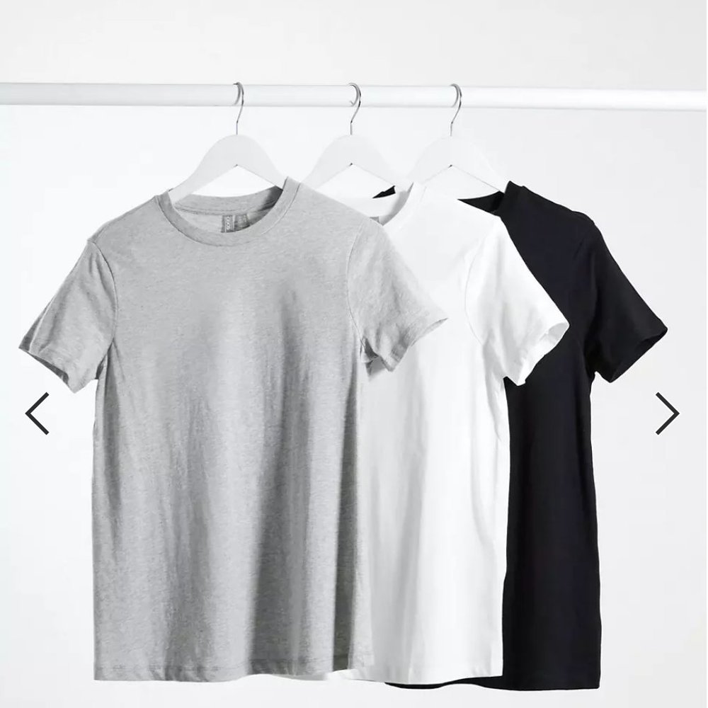 Lot of 3 ASOS Maternity Organic Cotton T-shirts